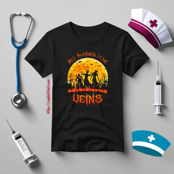 All Nurses Love Veins Halloween Shirt