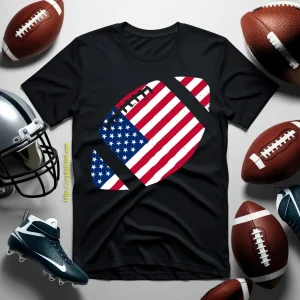 American Football Sports Lover For 4th Of July Shirt