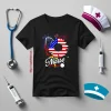 American Nurse Firework Daisy Stethoscope Shirt, Nurse Shirt