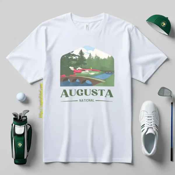 Augusta National 12th Hole Golf Art Shirt