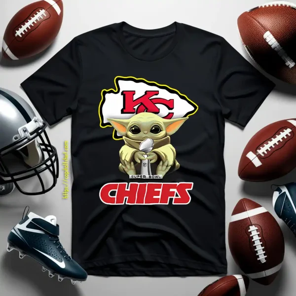 Baby Yoda Kansas City Chiefs Super Bowl Champion Shirt