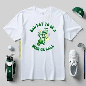 Bad Day To Be A Beer Or Ball Funny Golf Shirt