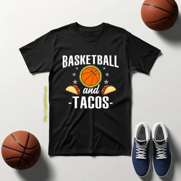 Basketball And Tacos Retro Sports Player Taco Fan Shirt