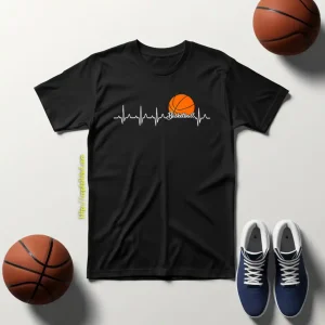 Basketball Heartbeat Sports For Basketball Lover V2 Shirt