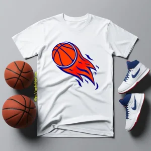 Basketball On Fire Shirt