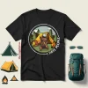 Bear Camping I Hate People Quarantine Shirt