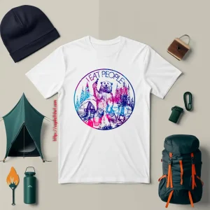 Bear With Beer Camping I Eat People For Camp Lover Shirt