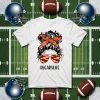 Bears Life Chicago Bears Messy Bun Girl With Headband And Glasses For Football Shirt