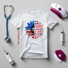 Being A Nurse Is More Than A Job It’s A Way Of Life American Flag Sunflower Shirt