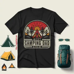 Best Camping Dad Ever Camp Lover For Father’s Day Shirt