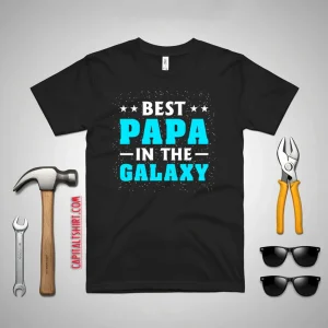 Best Papa In The Galaxy Star Father’s Day Shirt