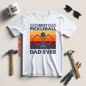 Best Pickleball Dad Ever Vintage Shirt