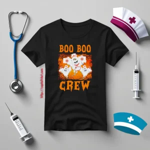 Boo Boo Crew Nurse Ghost For Halloween Shirt