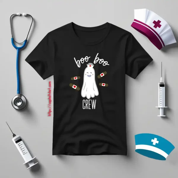 Boo Boo Crew Nurse For Halloween Shirt