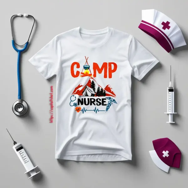 Camp Nurse Camping Lover Gift For Nurse Shirt