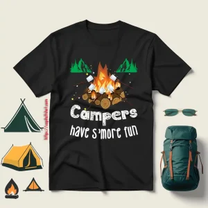 Campers Have S’More Fun Funny Camper Camping Shirt