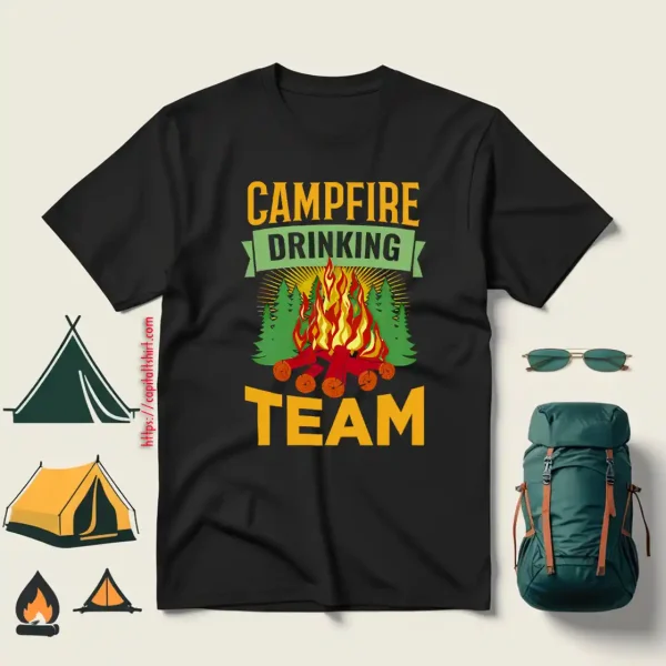 Campfire Drinking Team For Camp Lover Shirt