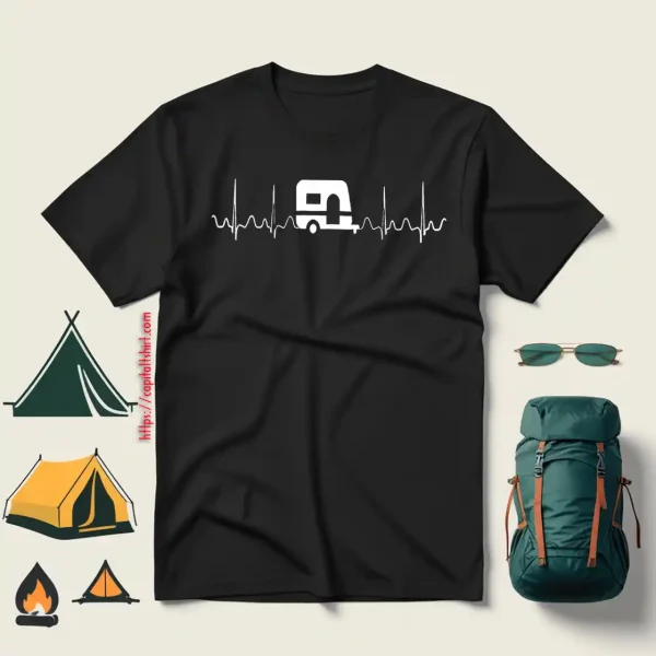 Camping Car Heartbeat For Camp Lover V2 Shirt