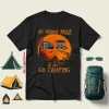 Camping Car My Broom Broke So Now I Go Camping For Halloween Shirt