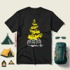 Camping Car With Fairy Lights And Xmas Tree Camp Lover For Christmas Shirt