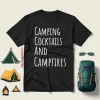 Camping Cocktails And Campfires For Camp Lover V2 Copy Shirt