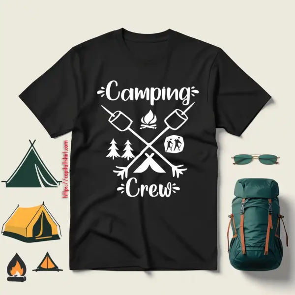 Camping Crew Funny Design For Camp Lover Shirt