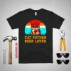 Cat Father Beer Lover Father’s Day Vintage Shirt