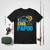 Cool Fishing Shirt, Vintage Reel Cool Papoo Fishing Daddy Grandpa Fathers Shirt