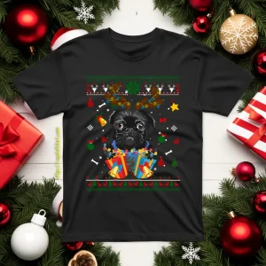 Cute Pug Ugly Christmas Pug Puppy Shirt