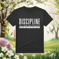 Discipiline Will Take You To Places Where Motivation Can't Shirt