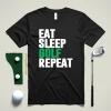 Eat Sleep Golf Repeat Parody Funny Golfing Shirt