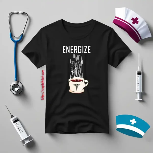 Energize A Cup Of Coffee For Nurse Shirt