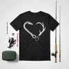 Fishing And Hunting Shirt, Fishing Hook And Deer Horn Shirt