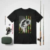 Fishing Camouflage Usa Flag For Bass Fisherman Gifts Shirt