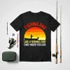 Fishing Dad Like A Normal Dad Just Cooler Angel Men Shirt