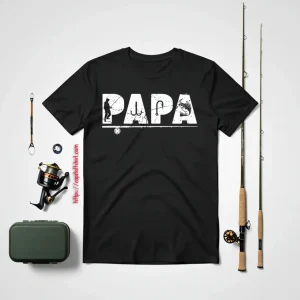 Fishing Dad Shirt, Papa Fisherman Shirt