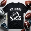 Football Dad Shirt, My Heart Is On The Line Shirt