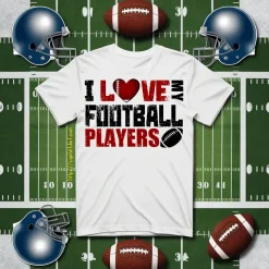 Football Mom Shirt, I Love My Football Players Shirt