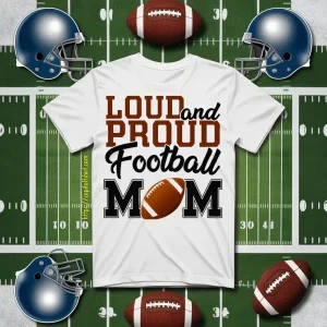 Football Mom Shirt, Loud And Proud Football Mom Shirt