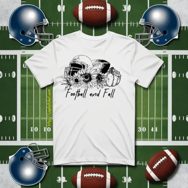 Football Season Shirt, Football And Fall Shirt