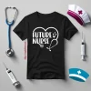 Funny Nurse Shirt, Stethoscope Making Heart Future Nurse Shirt