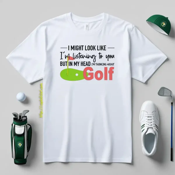 Golfing Shirt, Thinking About Golf, Golf Shirt