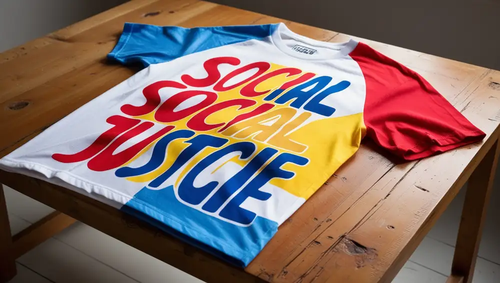 Graphic tees like this one communicate powerful messages about social justice