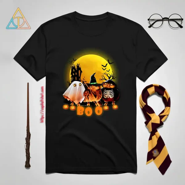 Halloween Owl Harry Potter Boo Shirt