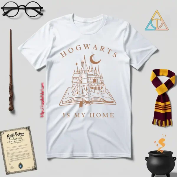 Harry Potter Unisex Tshirt Hogwarts Is My Home Shirt