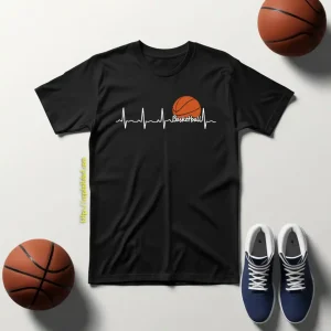 Heartbeat Lifeline Basketball For Sports Lover Shirt