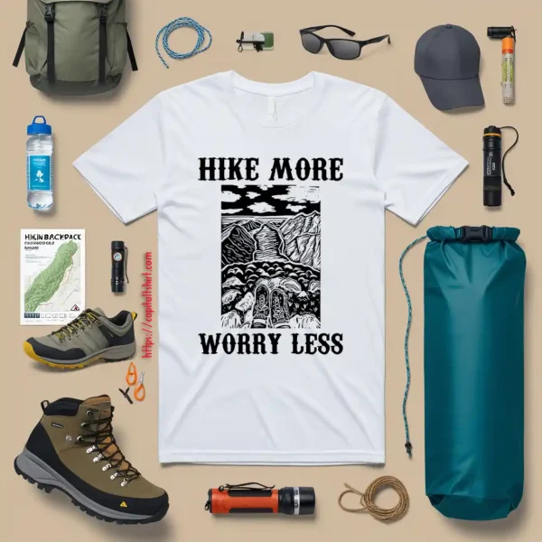 Hike More Worry Less For Hiking Lover V2 Shirt