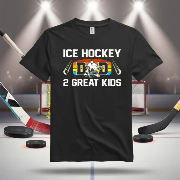 Hockey Dad Shirt, Ice Hockey Dad 2 Great Kids Shirt