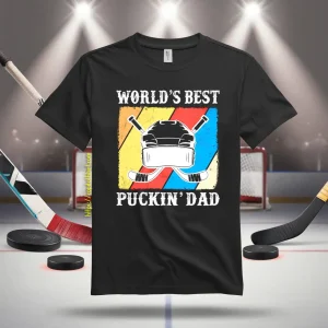 Hockey Dad Shirt, Vintage World’s Best Puckin’ Dad Shirt