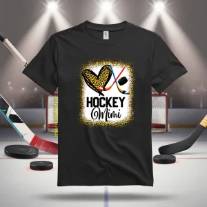 Hockey Mimi Leopard Gift For Grandma Shirt